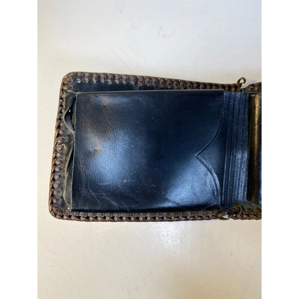 Hand Tooled Genuine Leather Bifold Wallet Leather Men Wallet